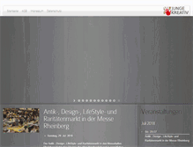 Tablet Screenshot of junge-kreativ.com